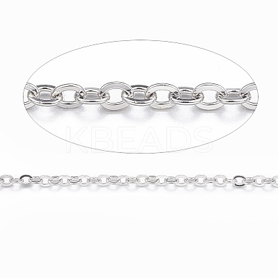 Tarnish Resistant 304 Stainless Steel Cable Chains CHS-H007-01P-1