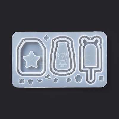 DIY Bottle & Ice-lolly Shaped Pendant Food-grade Silicone Molds LS-SIMO-D001-04-1