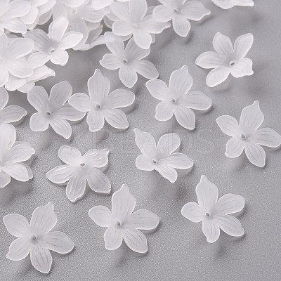 Frosted Acrylic Bead Caps MACR-S371-05A-701-1