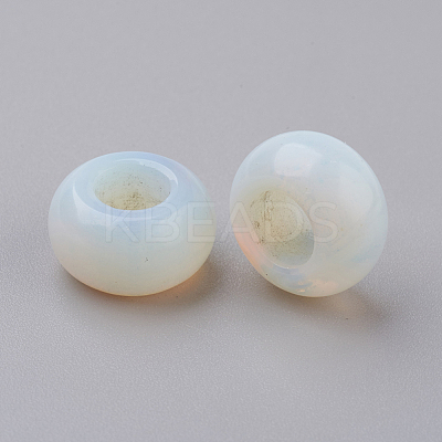 Opalite European Beads G-G740-12x6mm-20-1