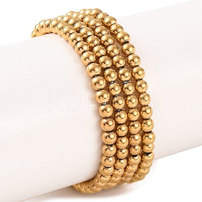 Electroplated Synthetic Non-magnetic Hematite Beads Strands G-H027-C01-01-1