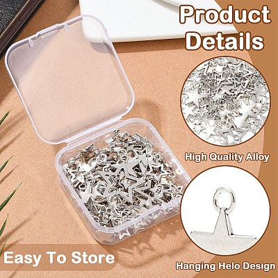 100Pcs 8 Styles Tibetan Style Alloy Pendants TIBE-YW0001-74-1