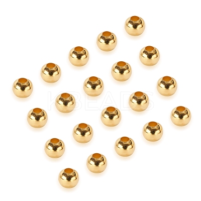 Iron Round Spacer Beads X-E146Y-G-1