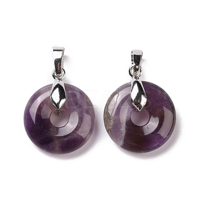 Natural Amethyst Pendants G-E059-01P-02-1