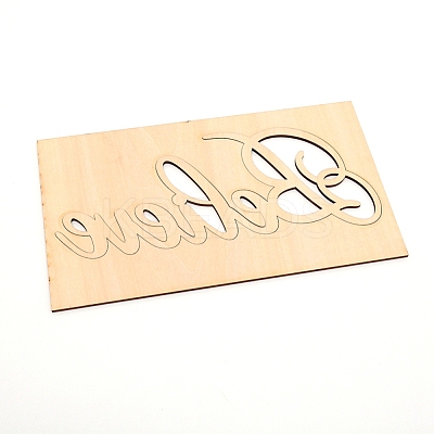 Wood Cutouts Ornaments WOOD-WH0107-20-1