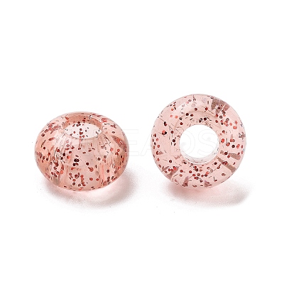 Transparent Acrylic European Beads TACR-P009-A01-04-1