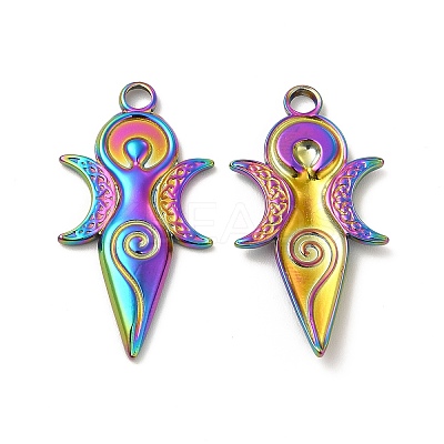 Ion Plating(IP) 304 Stainless Steel Pendants STAS-A070-33MC-1