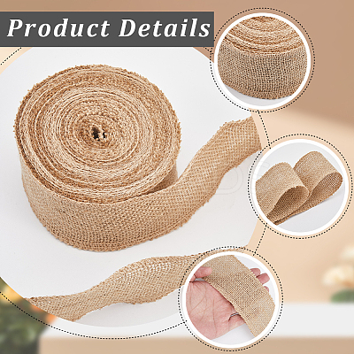 Linen Ribbon DIY-WH0530-67A-1