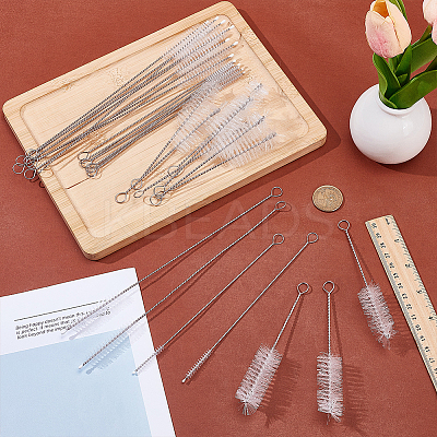 30Pcs 3 Styles Nylon Cleaning Brush AJEW-ME0002-03-1