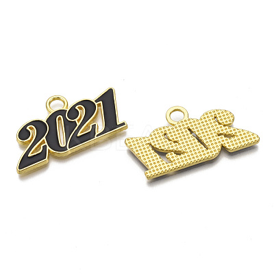 Alloy Enamel Pendants PALLOY-T078-03A-1