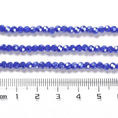 Electroplate Opaque Glass Beads Strands EGLA-A035-P3mm-A07-1