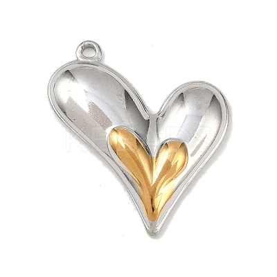 304 Stainless Steel Pendants LS-STAS-C154-05B-GP-1