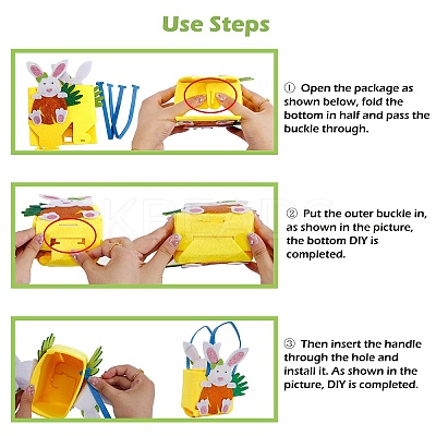Non-woven Fabrics Easter Egg Candy Bag LS-ABAG-P010-A04-1