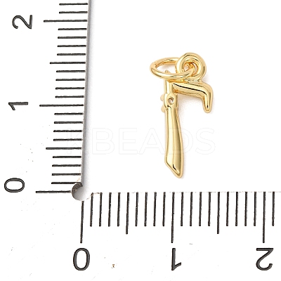 Brass Micro Pave Cubic Zirconia Pendants KK-D019-28G-07-1