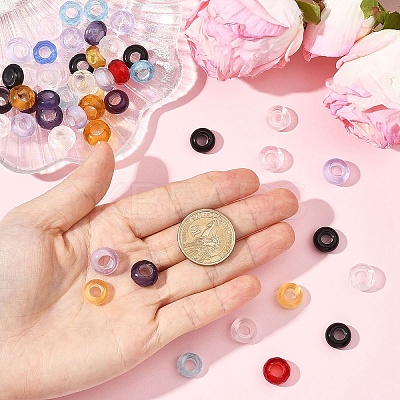 30Pcs Glass European Beads GLAA-YW0005-24-1