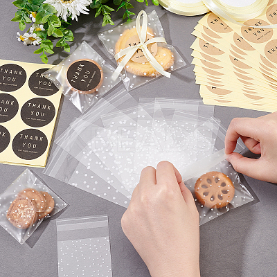 Dot Round Thank You Self-Adhesive Paper Gift Tag Stickers DIY-BC0006-31-1