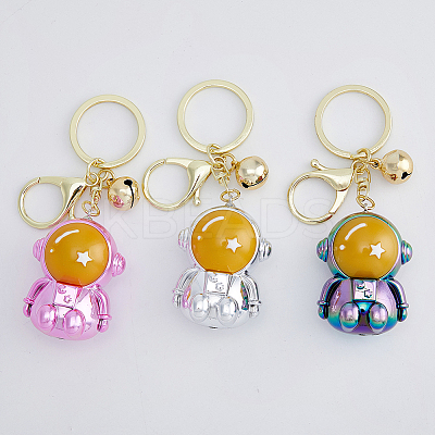 6pcs 3 Colors Acrylic Spaceman Pendant Keychain KEYC-DC0001-10-1