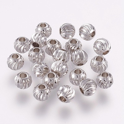 Brass Spacer Beads LS-KK-G312-01P-6mm-P-1