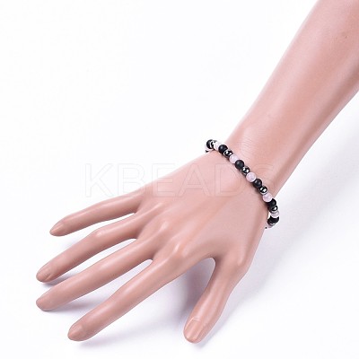 Cat Eye Stretch Bracelets BJEW-JB04591-03-1