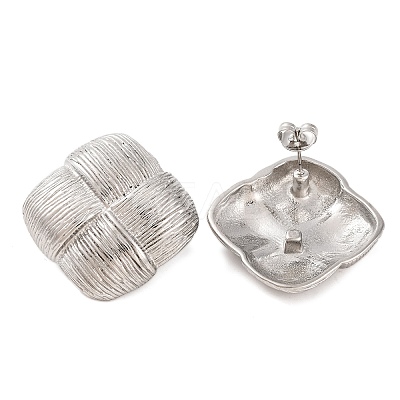 Tarnish Resistant 304 Stainless Steel Stud Earrings EJEW-G395-39P-1