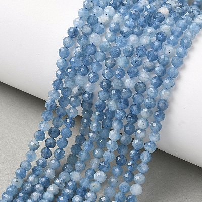 Natural Devil Blue Aquamarine Beads Strands LS-G-P629-A03-03-1