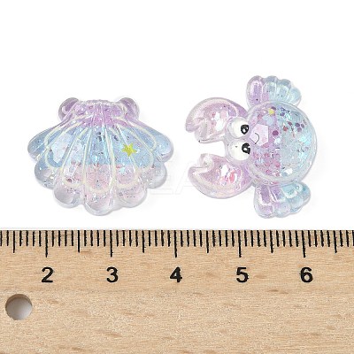 Transparent Resin Cabochons KY-G031-06-1