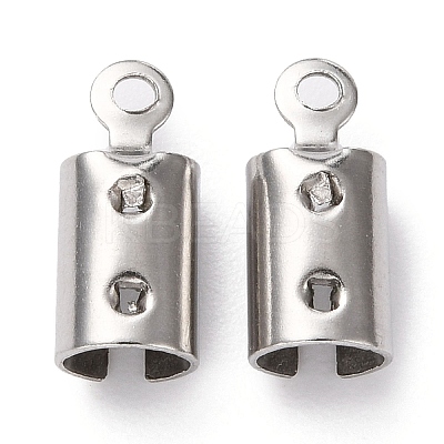 Non-Tarnish 304 Stainless Steel Cord Ends LS-X-STAS-H124-11P-1