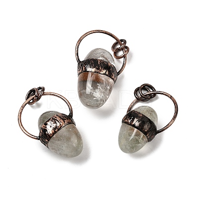 Natural Green Quartz Pendants G-B149-07R-1