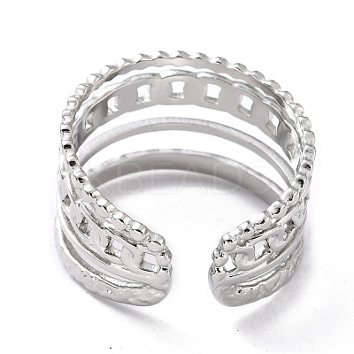 Tarnish Resistant 304 Stainless Steel Finger Rings RJEW-L102-03P-1
