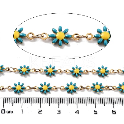 Ion Plating(IP) 304 Stainless Steel Handmade Beaded Chain CHS-K019-06G-03-1