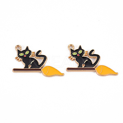 Eco-Friendly Alloy Enamel Pendants LS-ENAM-T011-80A-NR-1