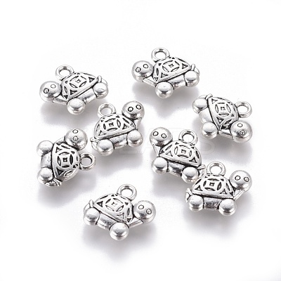 Tibetan Style Alloy Pendants TIBEP-E099-AS-1