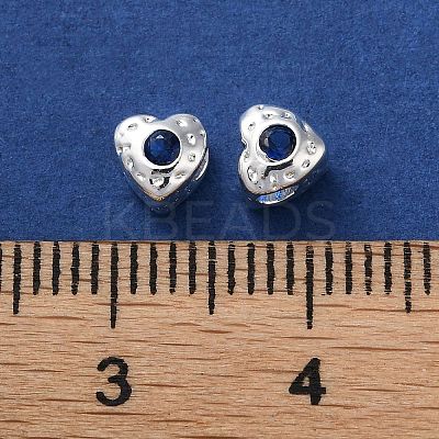 Valentine's Day Brass Micro Pave Cubic Zirconia Beads KK-P256-10S-02-1