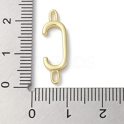 Rack Plating Brass Connector Charms KK-P245-07G-C-1