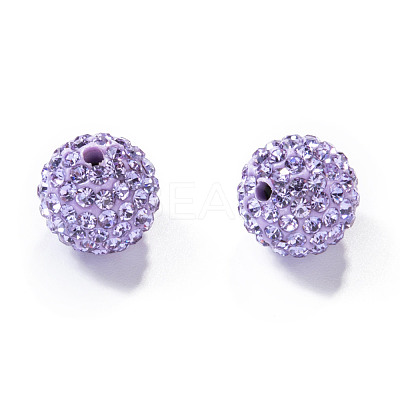 Pave Disco Ball Beads X-RB-H258-10MM-371-1