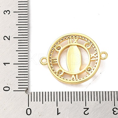 Religion Brass Pave Clear Cubic Zirconia Connector Charms FIND-Z041-13A-1