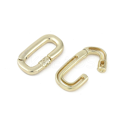 Brass Spring Gate Rings KK-Z078-01G-1