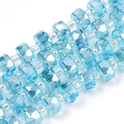 Transparent Glass Beads Strands LS-EGLA-T020-15C-1