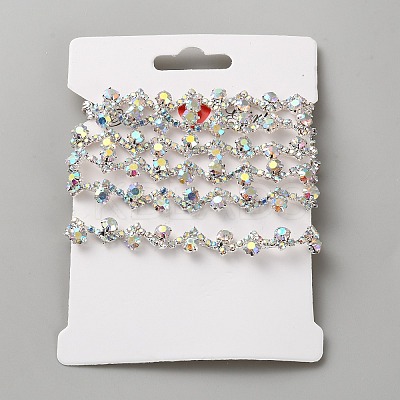 Glass Rhinestone Chains DIY-WH0683-18C-1