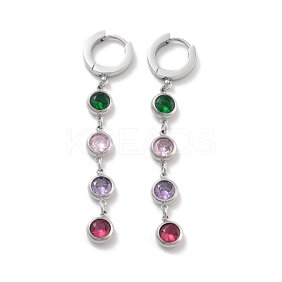 304 Stainless Steel Leverback Earrings EJEW-K281-09P-1