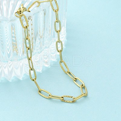 304 Stainless Steel Link Chain Bracelets BJEW-C084-06G-1