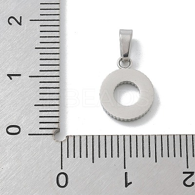Ion Plating(IP) 304 Stainless Steel Micro Pave Cubic Zirconia Pendants STAS-Z107-06P-03-1
