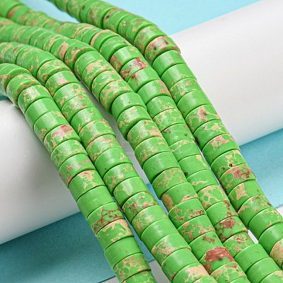 Synthetic Imperial Jasper Dyed Beads Strands G-D077-D01-01F-1