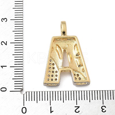 Brass Micro Pave Cubic Zirconia Pendants KK-B126-02G-A-1
