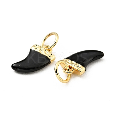 Brass Enamel Charms KK-G416-37G-04-1