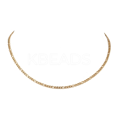 3MM 304 Stainless Steel Figaro Chains Necklaces NJEW-JN05830-1
