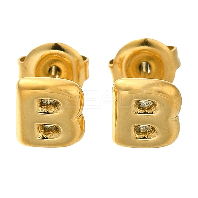 304 Stainless Steel Stud Earrings EJEW-I316-01G-B-1