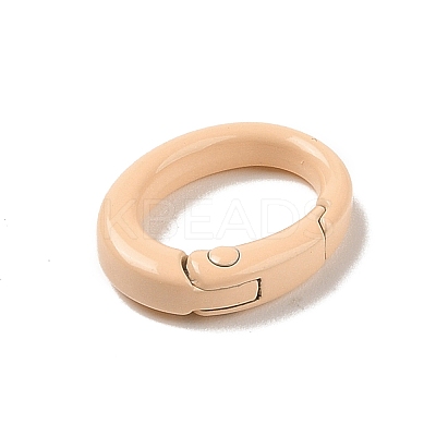 Spray Painted Alloy Spring Gate Rings AJEW-C035-01E-1