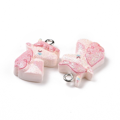 Opaque Resin Pendants X-RESI-J023-14A-1