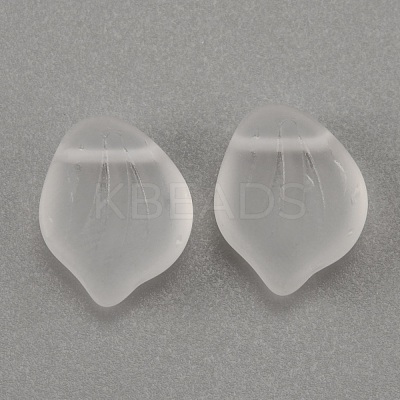 Frosted Glass Pendants GLAA-WH0033-24-1
